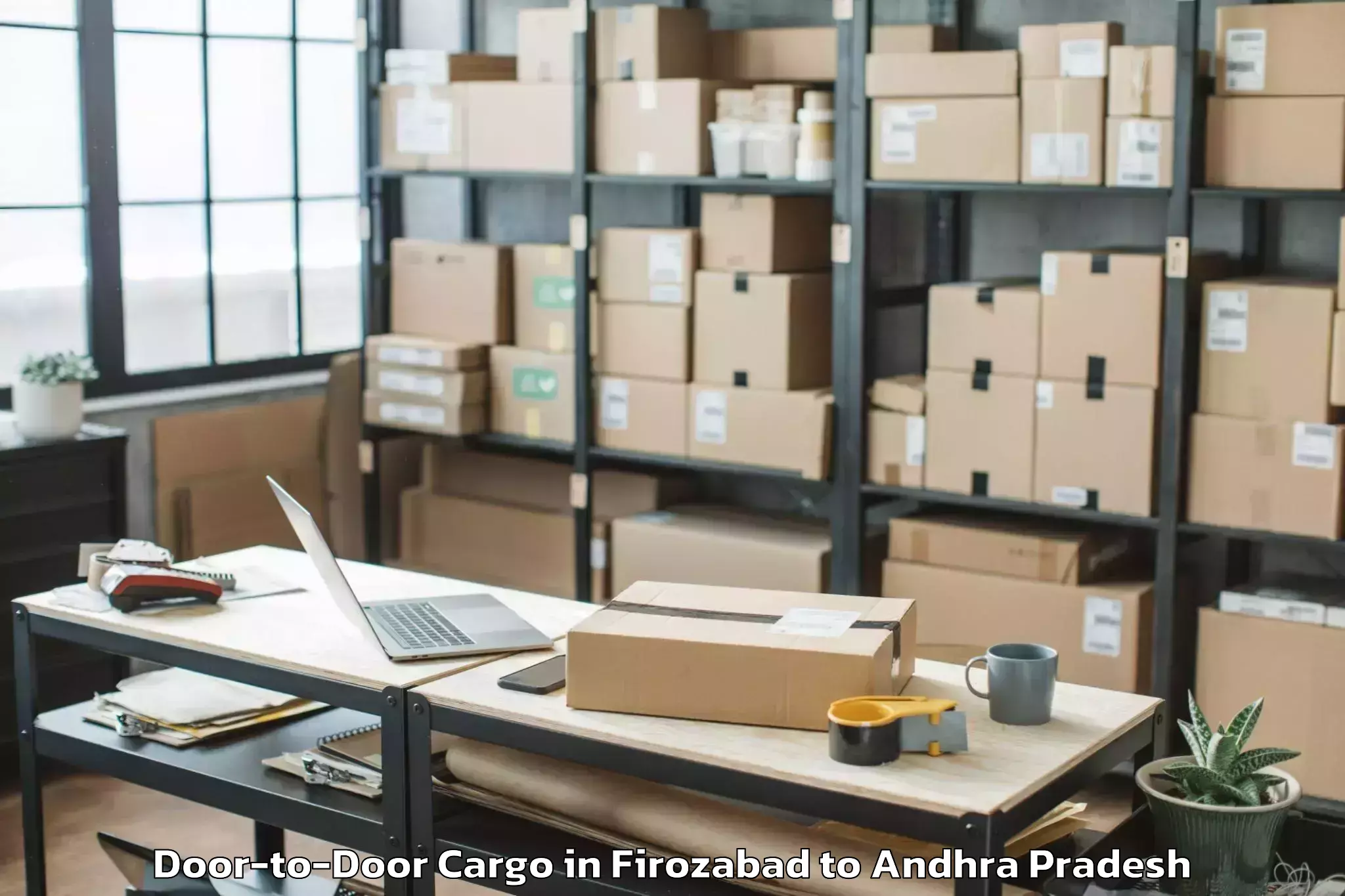 Trusted Firozabad to Vijayawada Door To Door Cargo